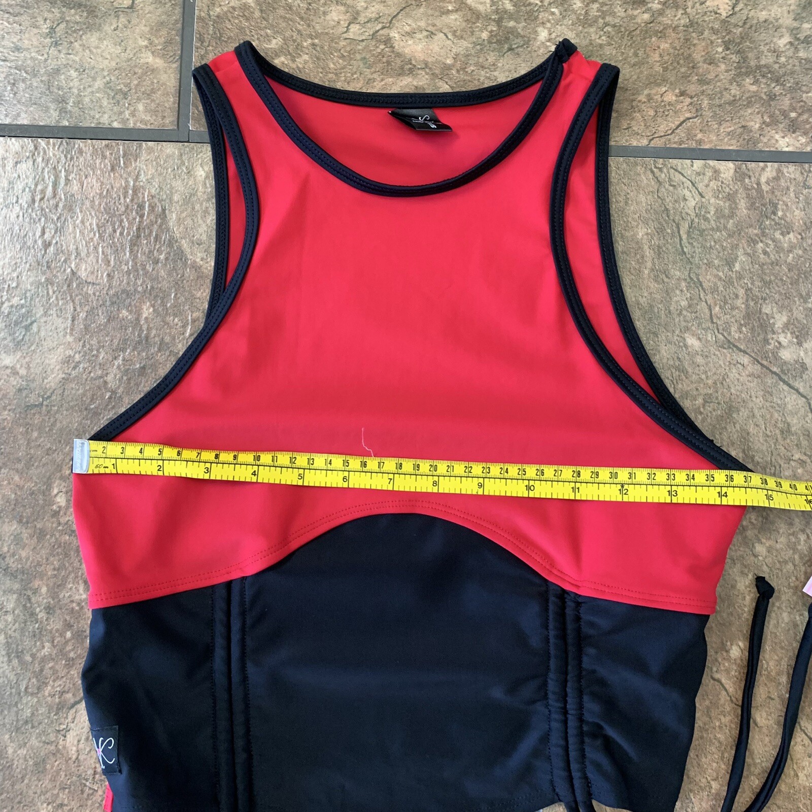 Kandi Kouture Size Teen Large 8/9 TL Red Black Dance Top Tank New