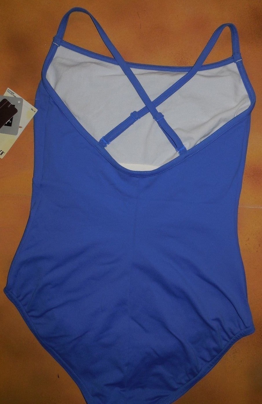 NWT Dance Bloch Royal Blue Adjustable Straps Cami Leotard Ladies Sm Adult L1587