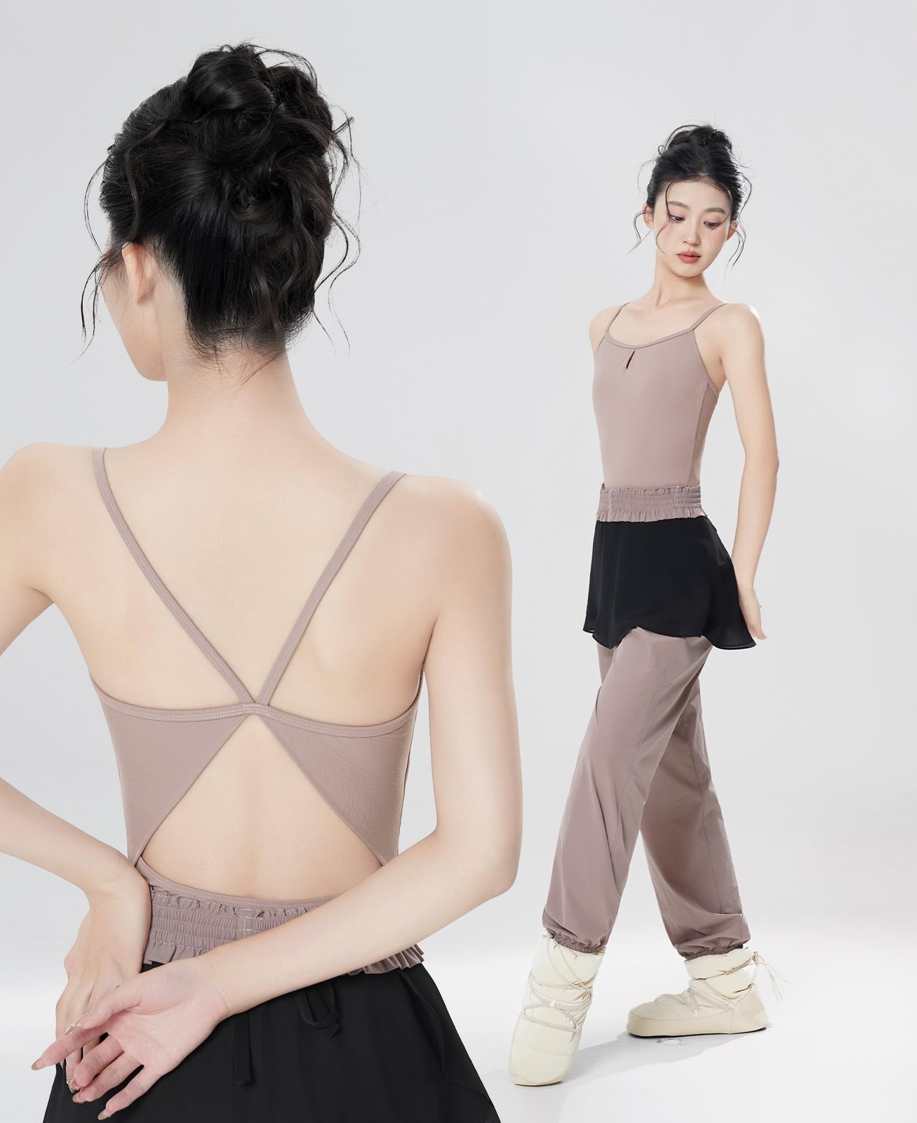 Women Ballet Leotard Camisole/Tank Dance Jacquard Floral Print Gymnastics