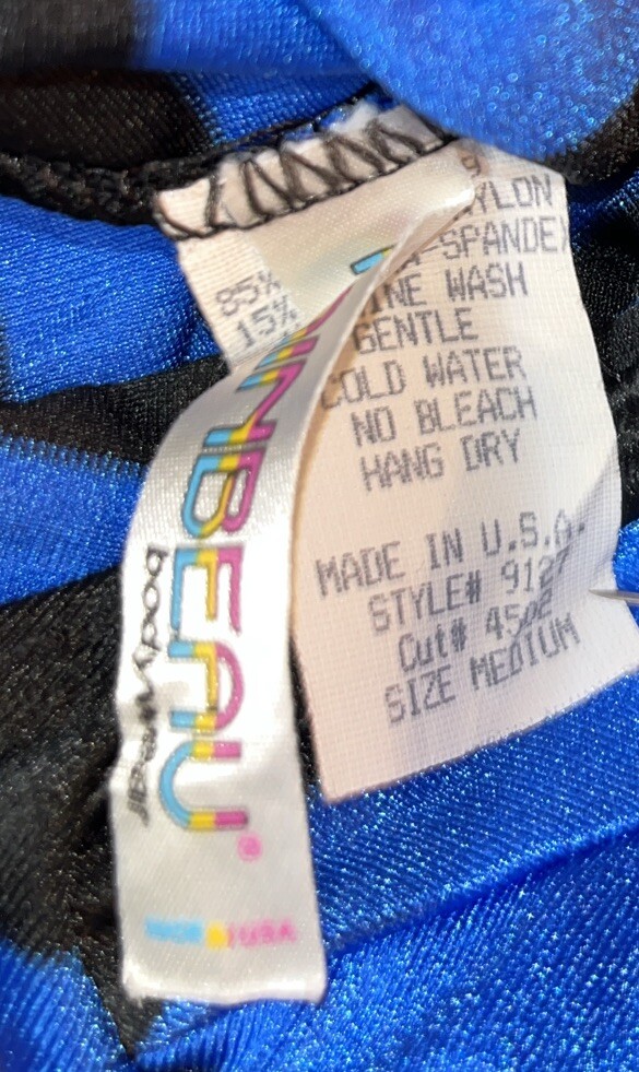 80’s Aerobics Leotard High Leg Vintage by Rainbeau Bodywear M Jazzercise Barbie
