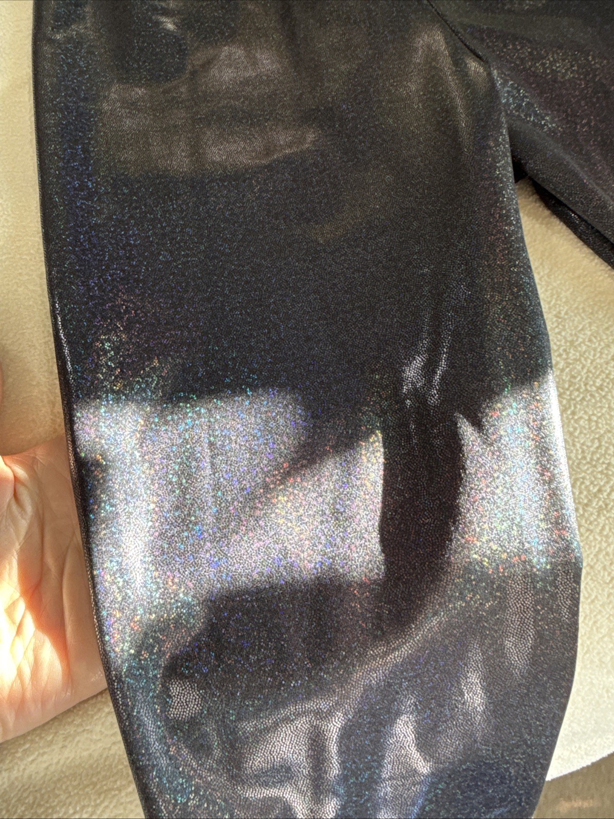 Revolution Tenth House Dance unitard solo costume MA adult Medium Black Sequin
