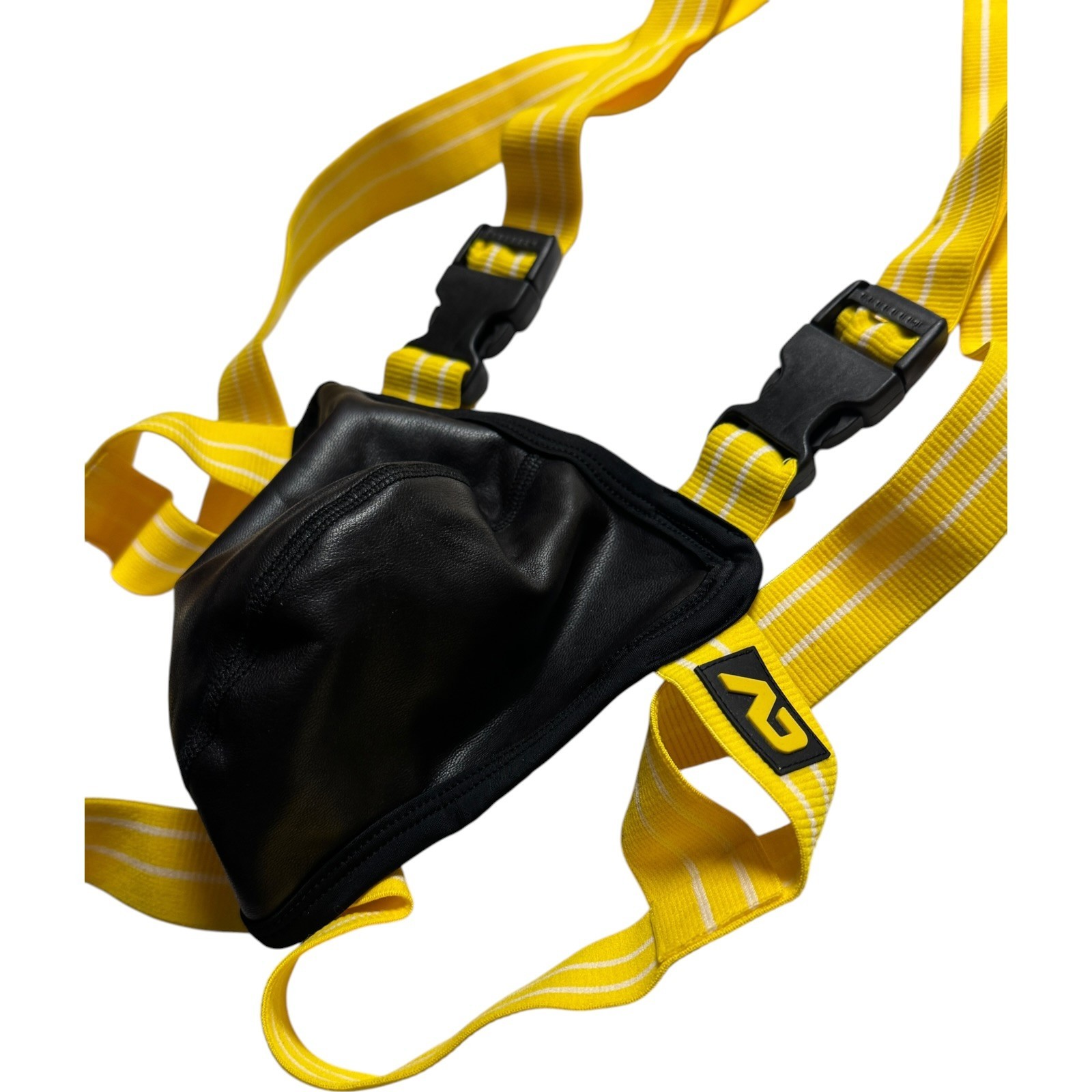 Addicted ADF25 Jock Singlet Yellow Size S M Fetish Clubwear NWT