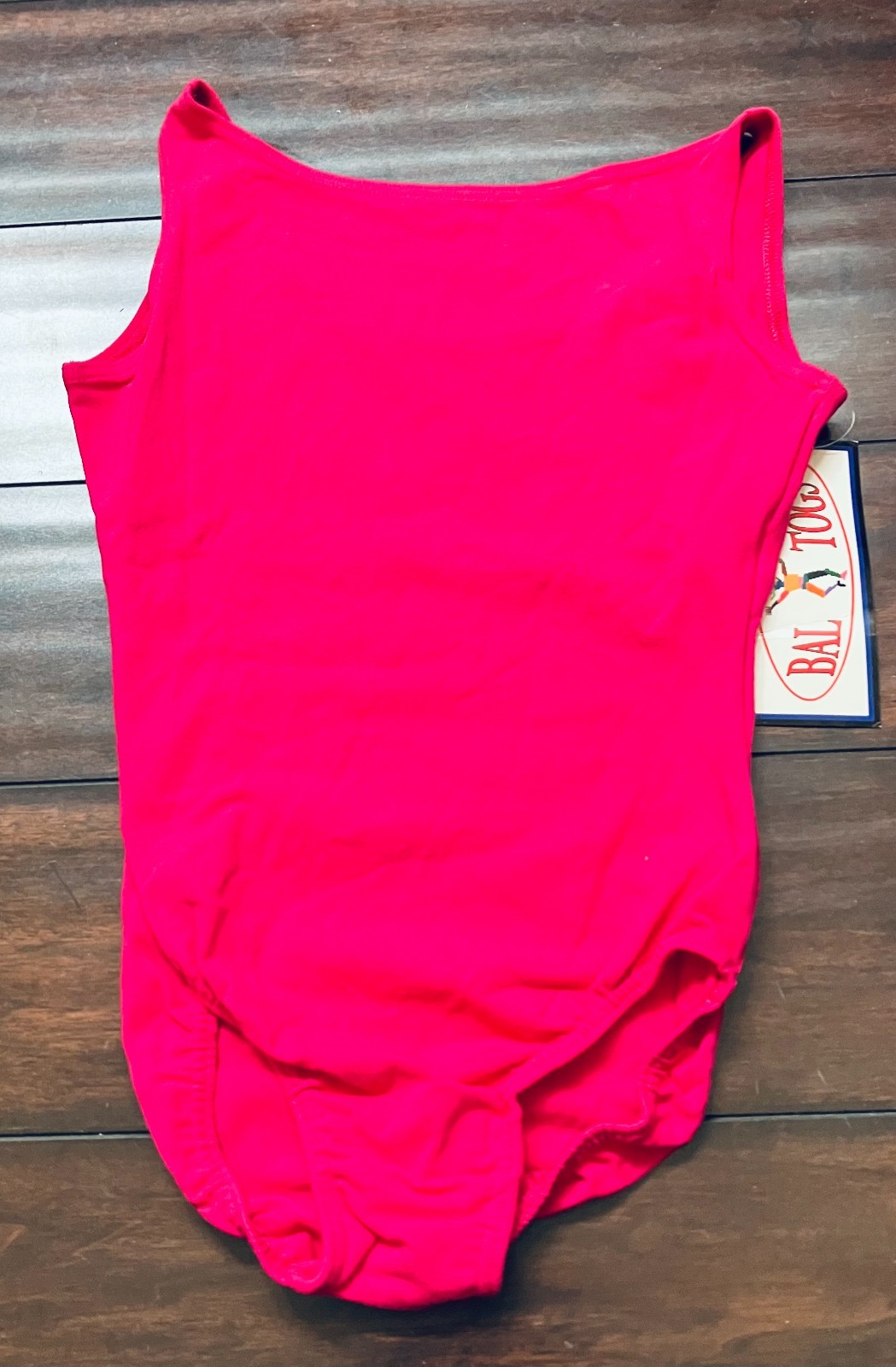 NWT Baltogs Medium Adult Hot Pink Boatneck Ballet Dance Leotard