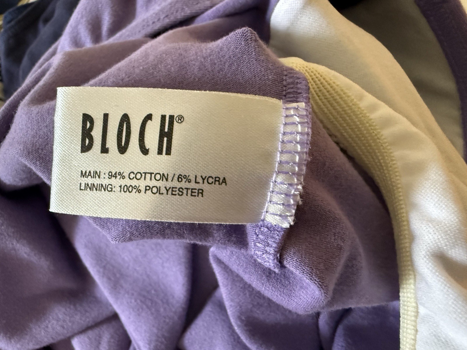 Bloch Ballet Leotard Basic Short Sleeve Lavender Vintage Y2K Made USA NWT Medium