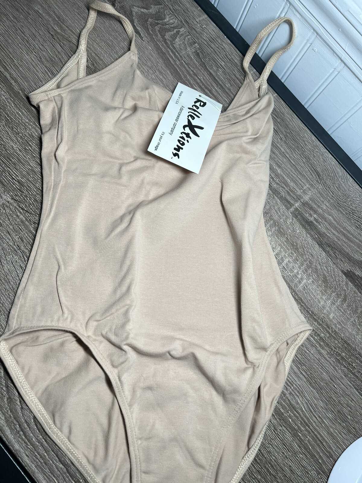NOS Reflextions Nylon Camisole New RL683 NUDE LARGE