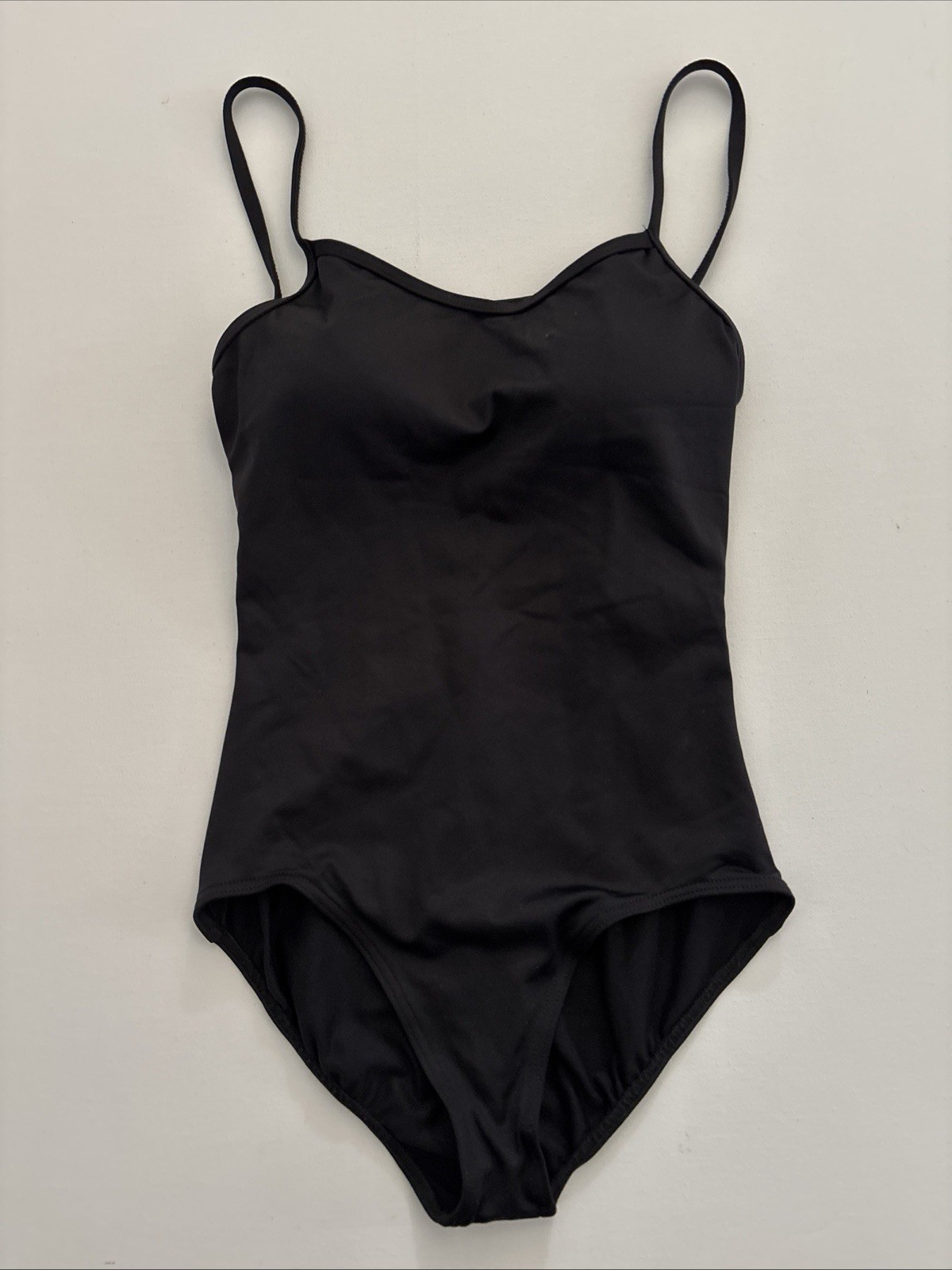 Capezio Women’s Size Small Camisole Leotard with Bratek – Black – NWOT