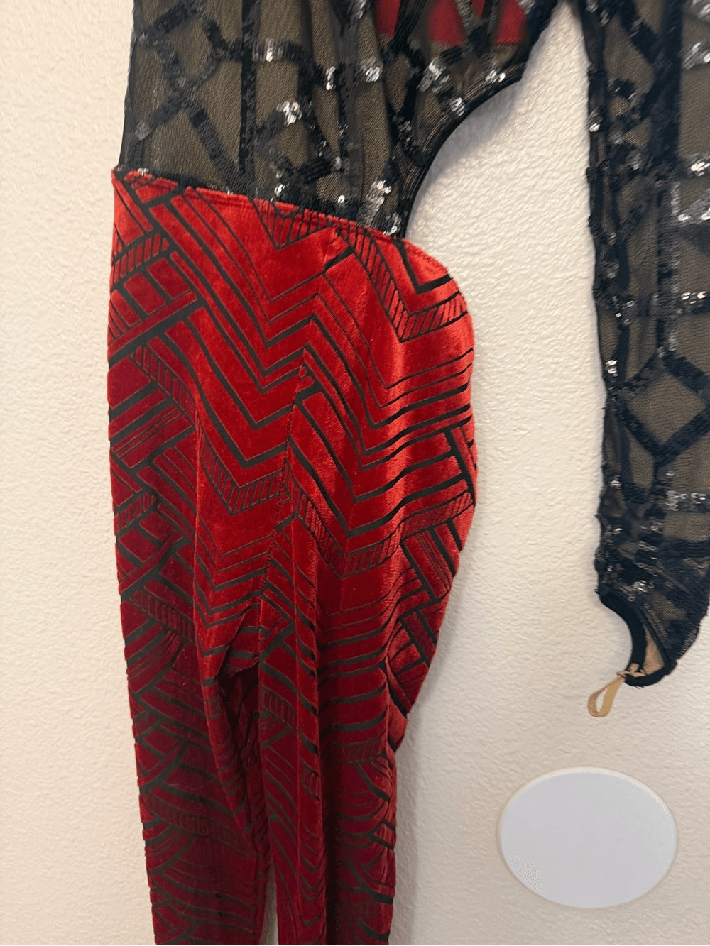 Revolution Tenth House red unitard FAULT LINES TH20230 contemporary PA xs adult