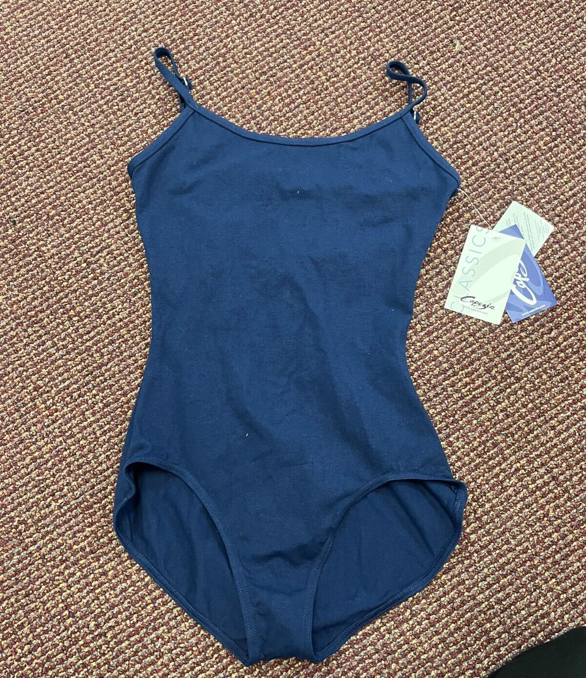 Capezio Navy Blue Cami Leotard with Adjustable Straps Size LA CC100