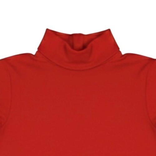 Body Wrappers Adult S Red Turtleneck Leotard Cheer Snap Crotch Zip Back