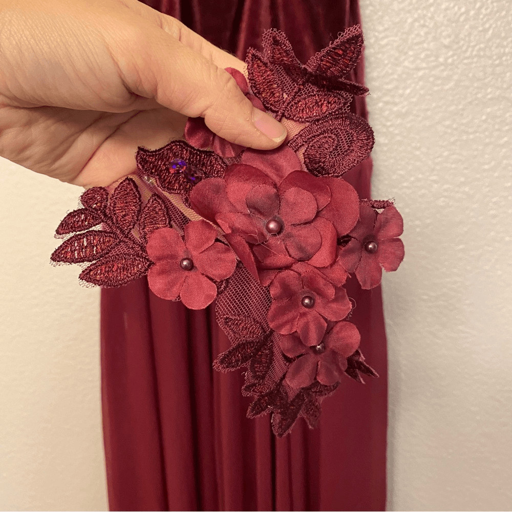 Burgundy red Solo Dance Costume Embellished V2364Y New Soul Child LC