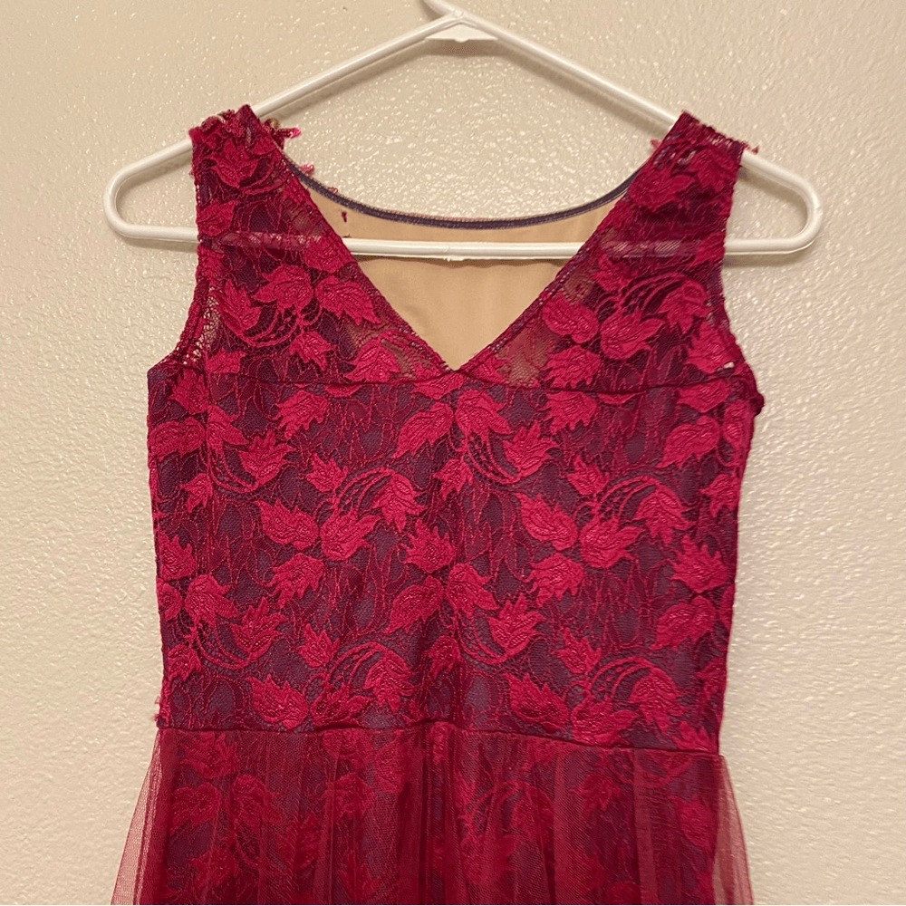 Curtain Call Dance Costume lyrical hot pink lace dress R625 adult med. AME