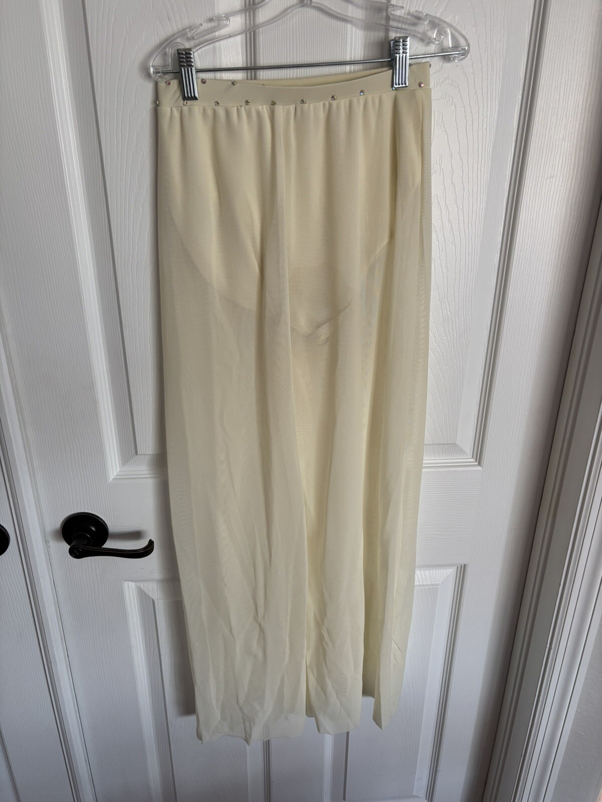 WEISSMAN 2 Piece Champagne Lyrical Rhinestone Pants Set Size Small Adult