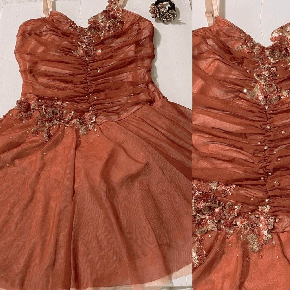 Revolution Tenth House Solo Dance Costume Orange Rust Lyrical Contemporary MA Ad