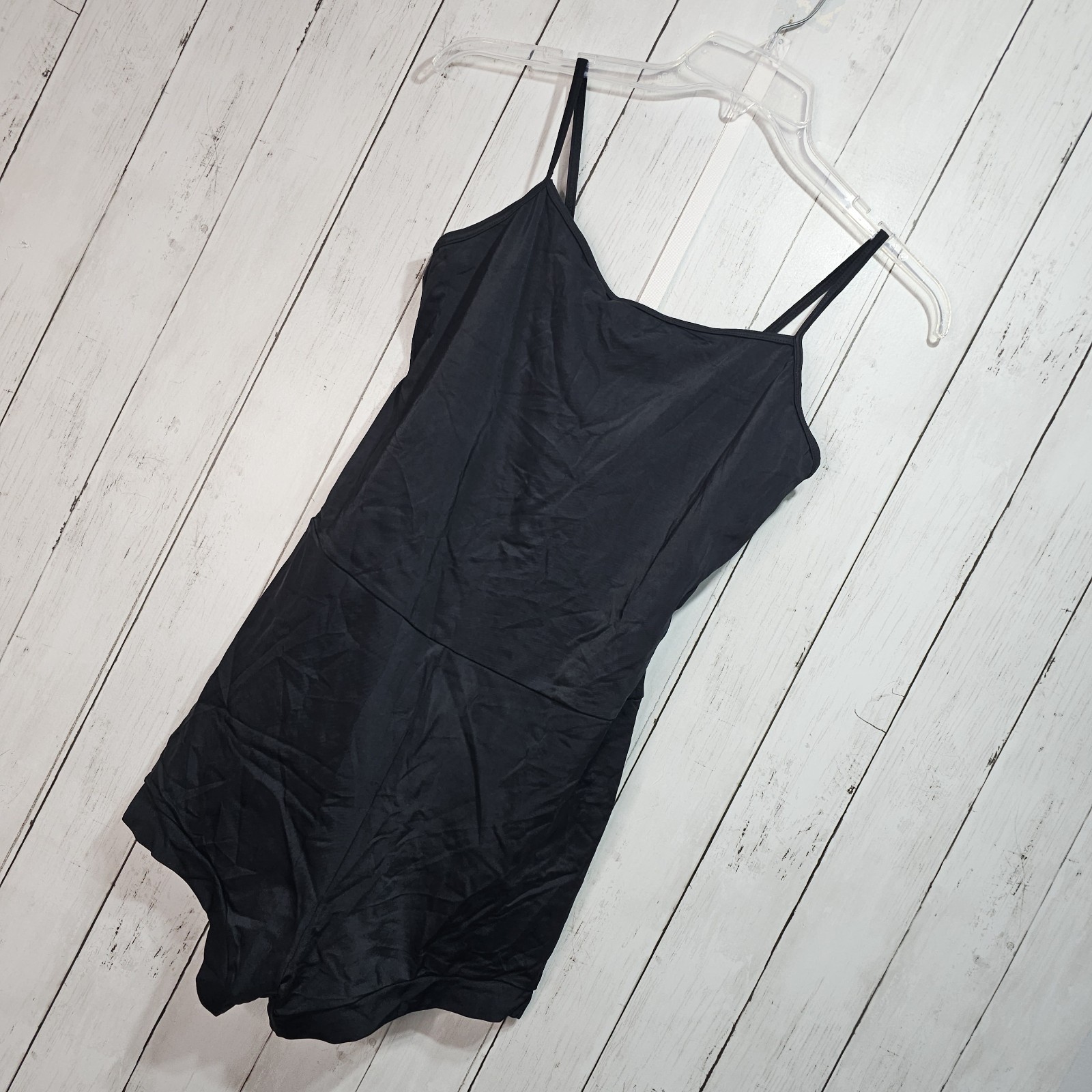 Weissman Women’s Black Matte Camisole Biketard Size Adult XL 4 Way Stretch