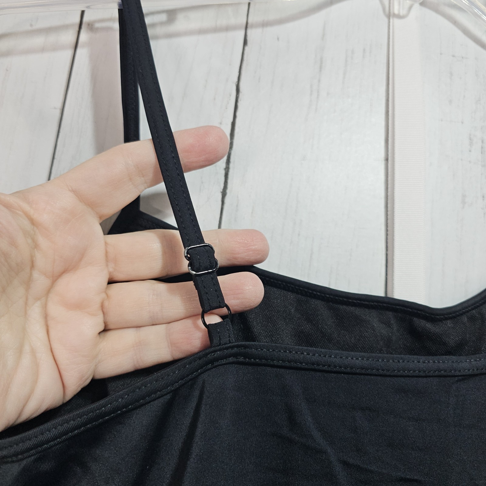 Weissman Women’s Black Matte Camisole Biketard Size Adult XL 4 Way Stretch