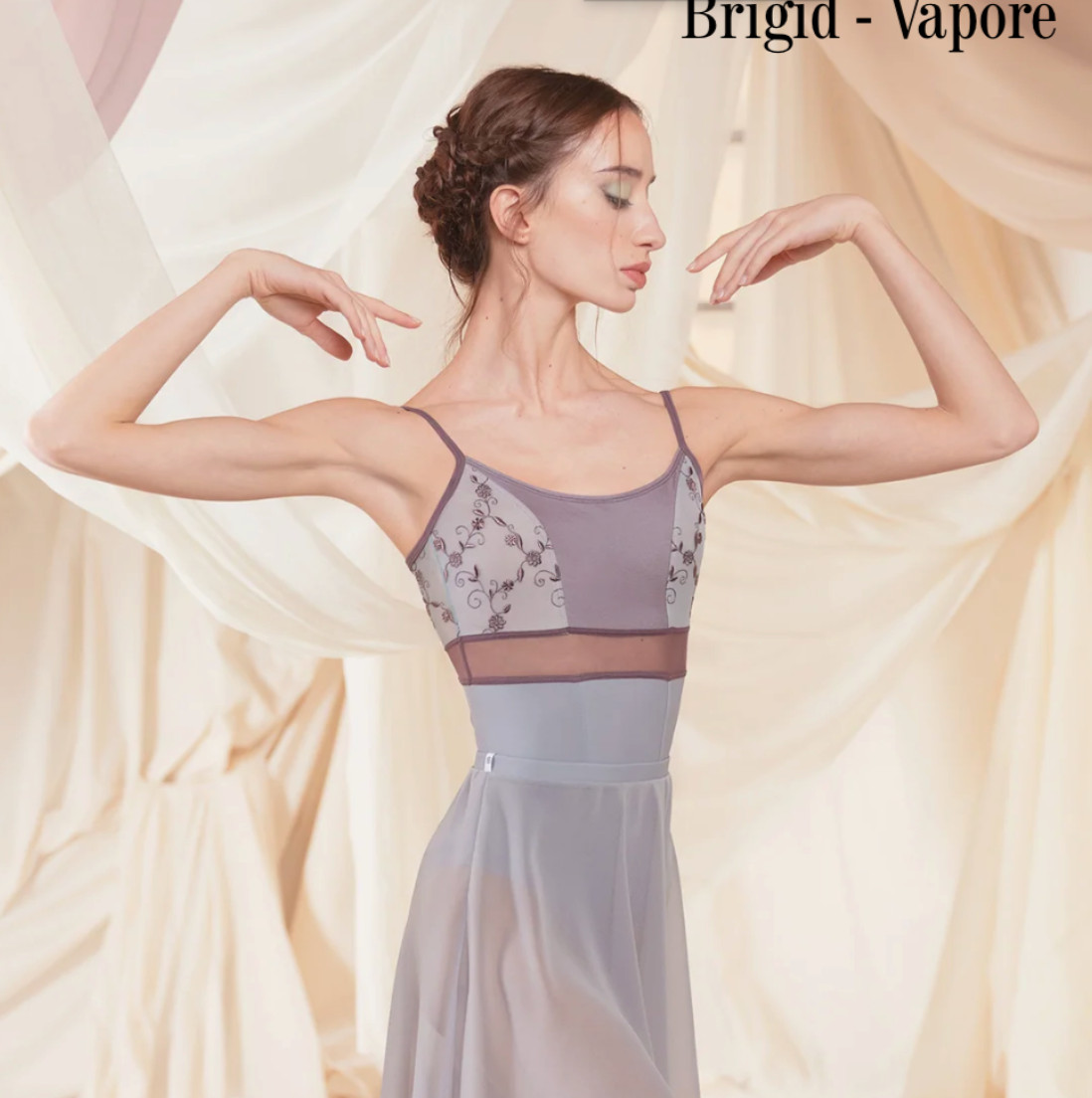 DellaLo Milano Leotard – Brigid Vapore – Medium – NWT