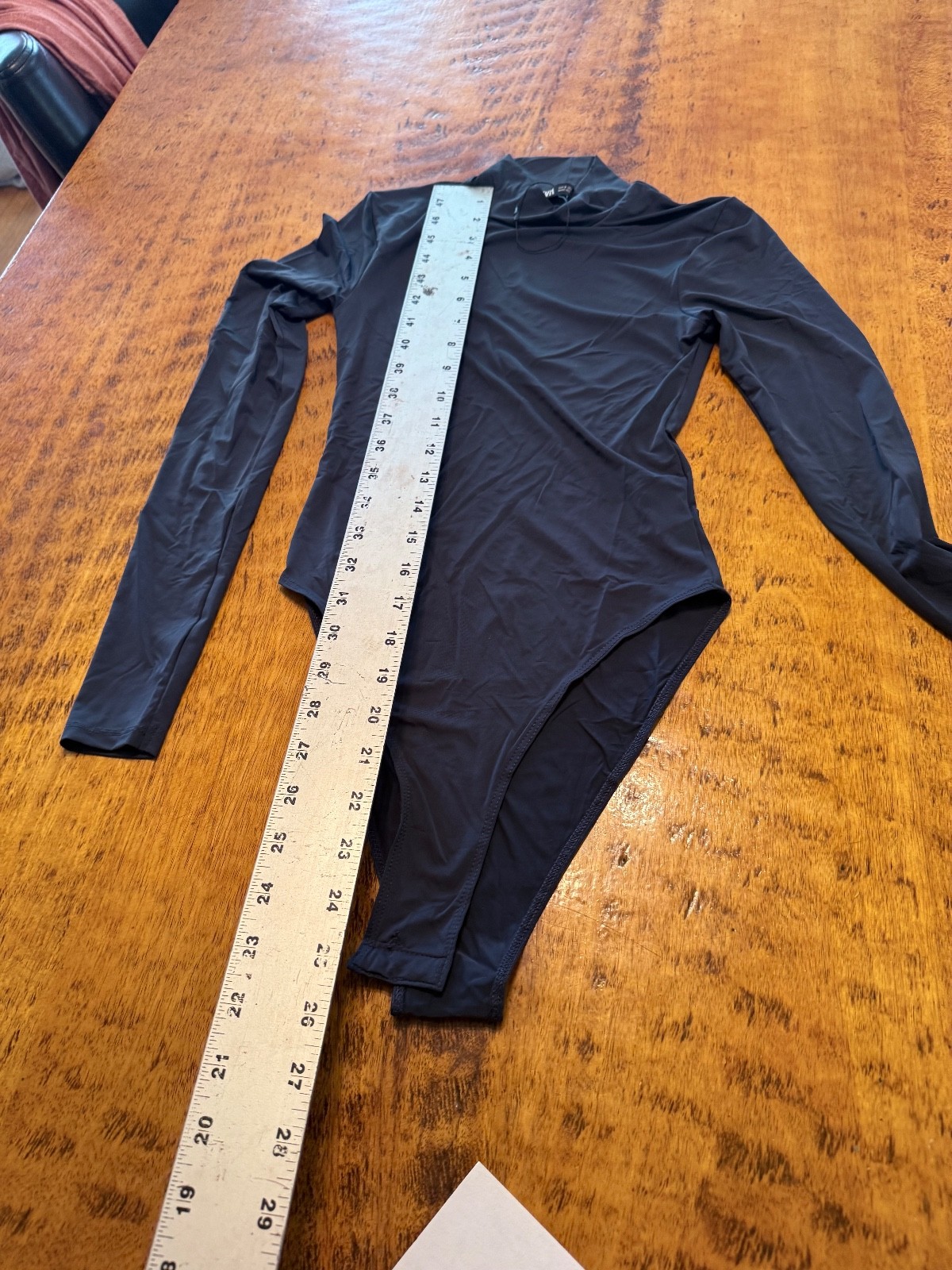Women’s Zara black Small Polyester Full Leotard snap C2 SZ S