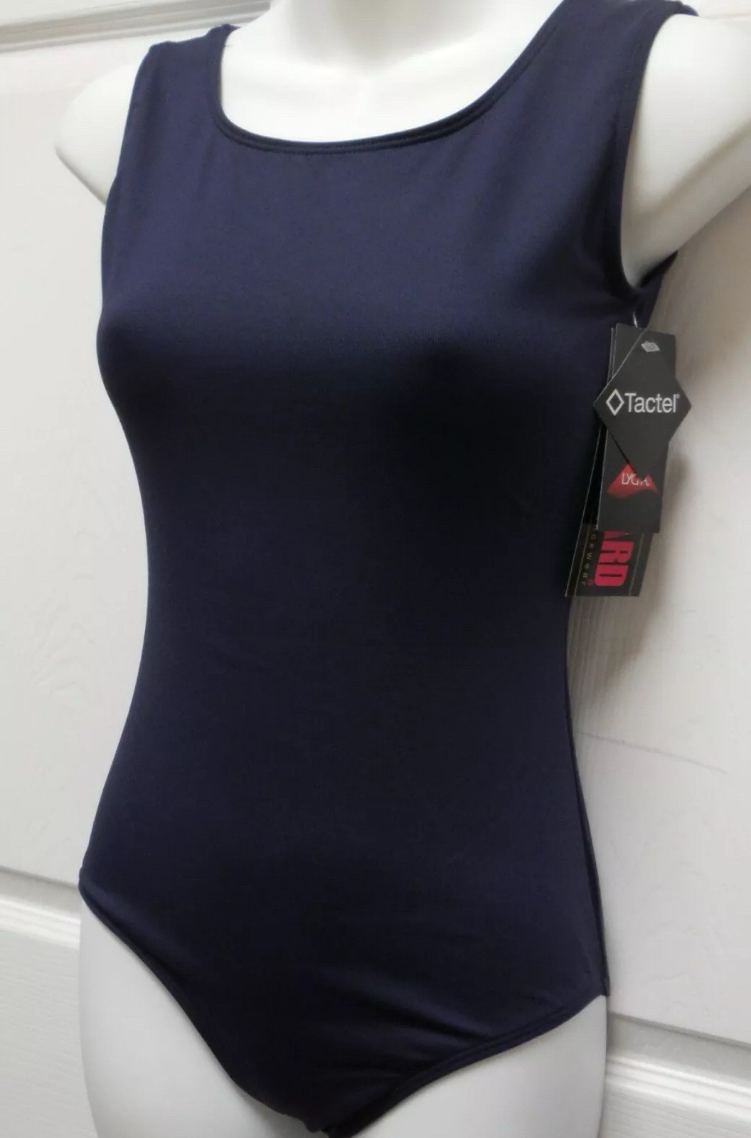 Eurotard Leotard Navy Tank Ladies Ballet Dance Fully Front Lined 4402 NWT XS