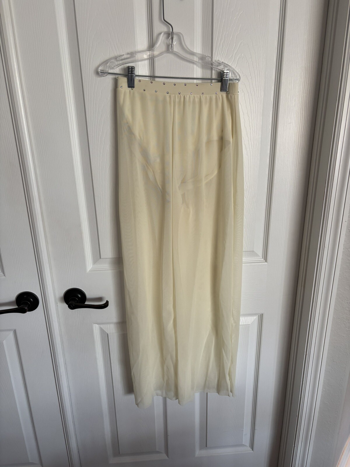 WEISSMAN 2 Piece Champagne Lyrical Rhinestone Pants Set Size Small Adult