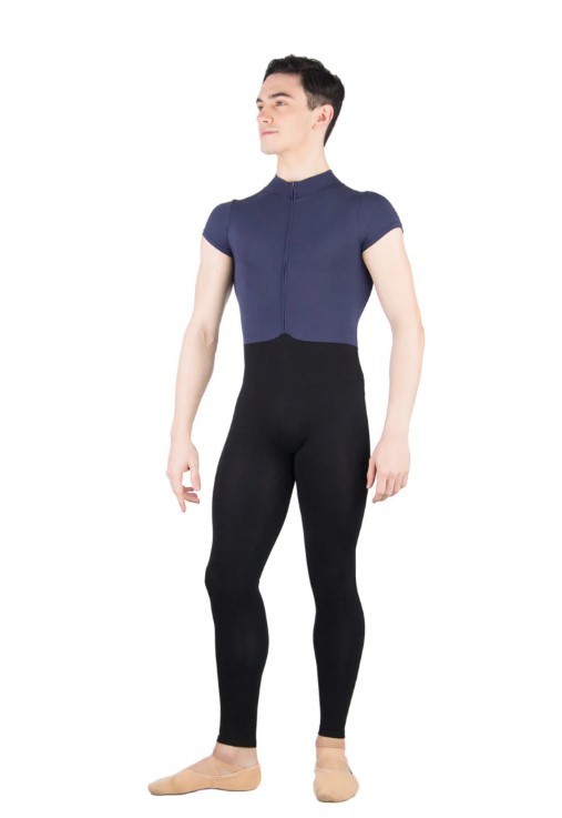 Ballet Rosa Conrad Duotone Short Sleeve Zip Unitard- FREE SHIPPING!