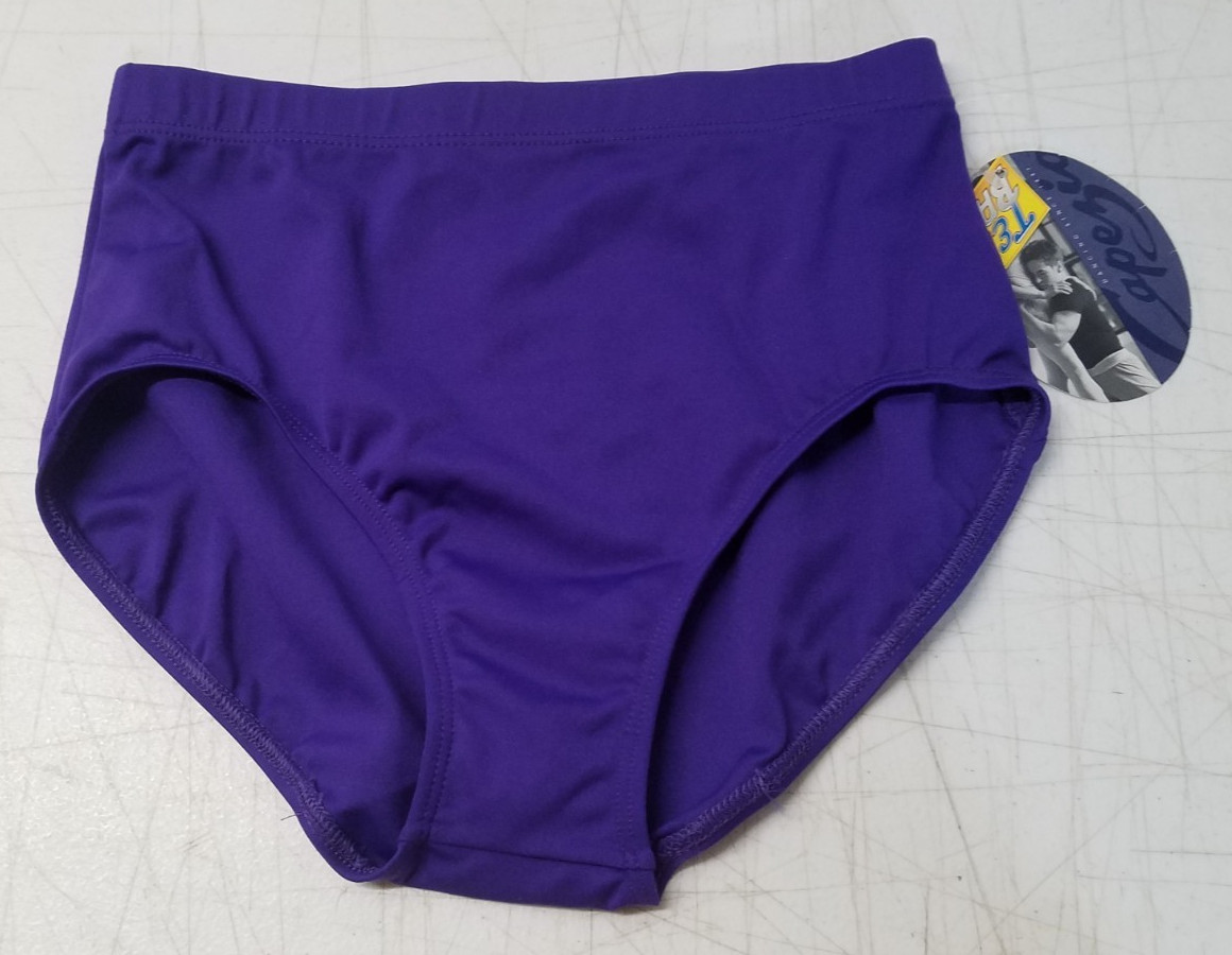 Capezio Dance Gymnastics Briefs Style TB111 Adult Medium Purple Nylon Blend 5133