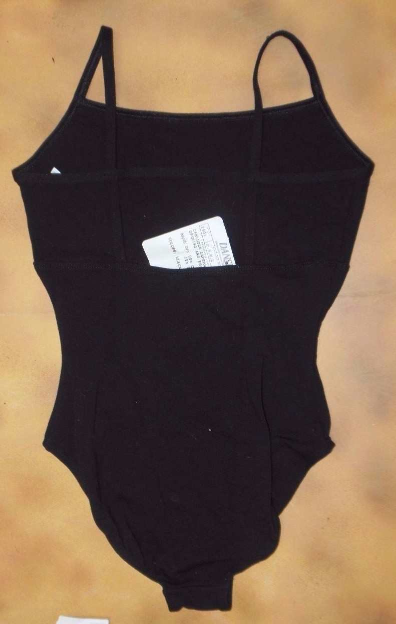 NWT Danskin cotton spandex empire camisole leotard Medium Adult #2401 rungback