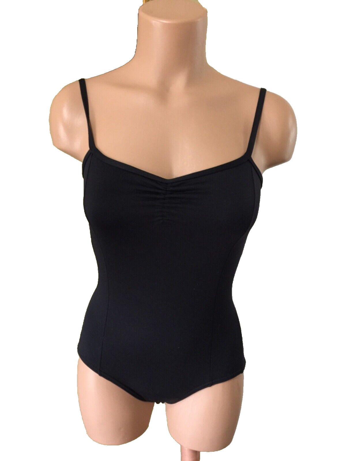 Women’s 80s Leotard Aerobic Workout Body Suit Black One Piece lace back