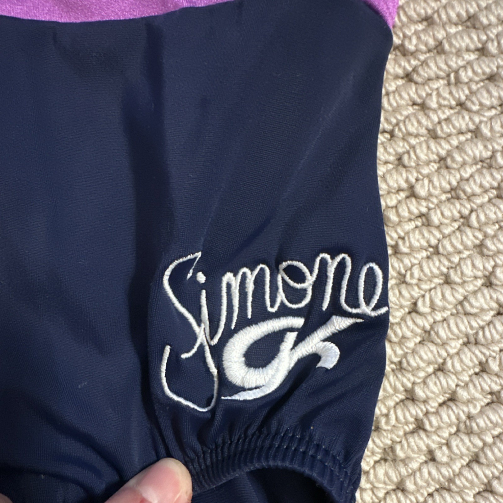 Simone Gymnastics Leotard Sleeveless Navy Blue AXS
