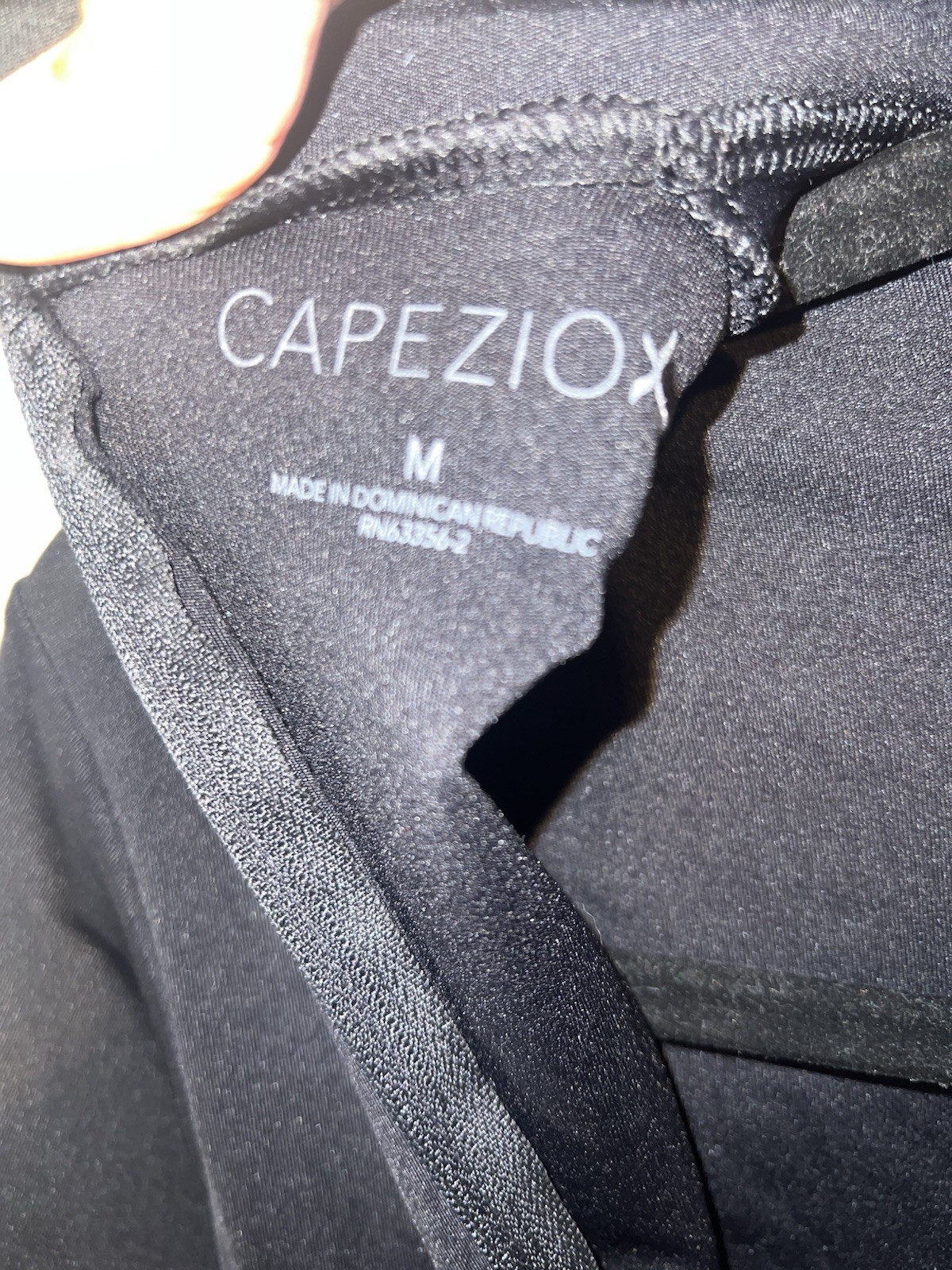 Capezio Long Sleeve Zip Up Leotard Black Size Medium Women’s