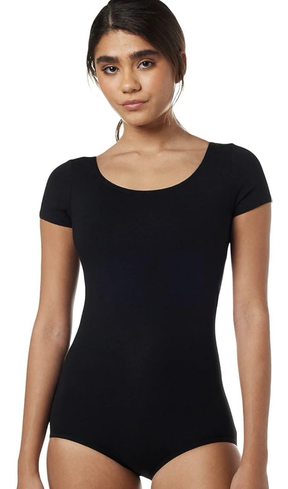 Capezio Women’s Classic Short Sleeve Leotard Black Size XS NWT Elegant Chic