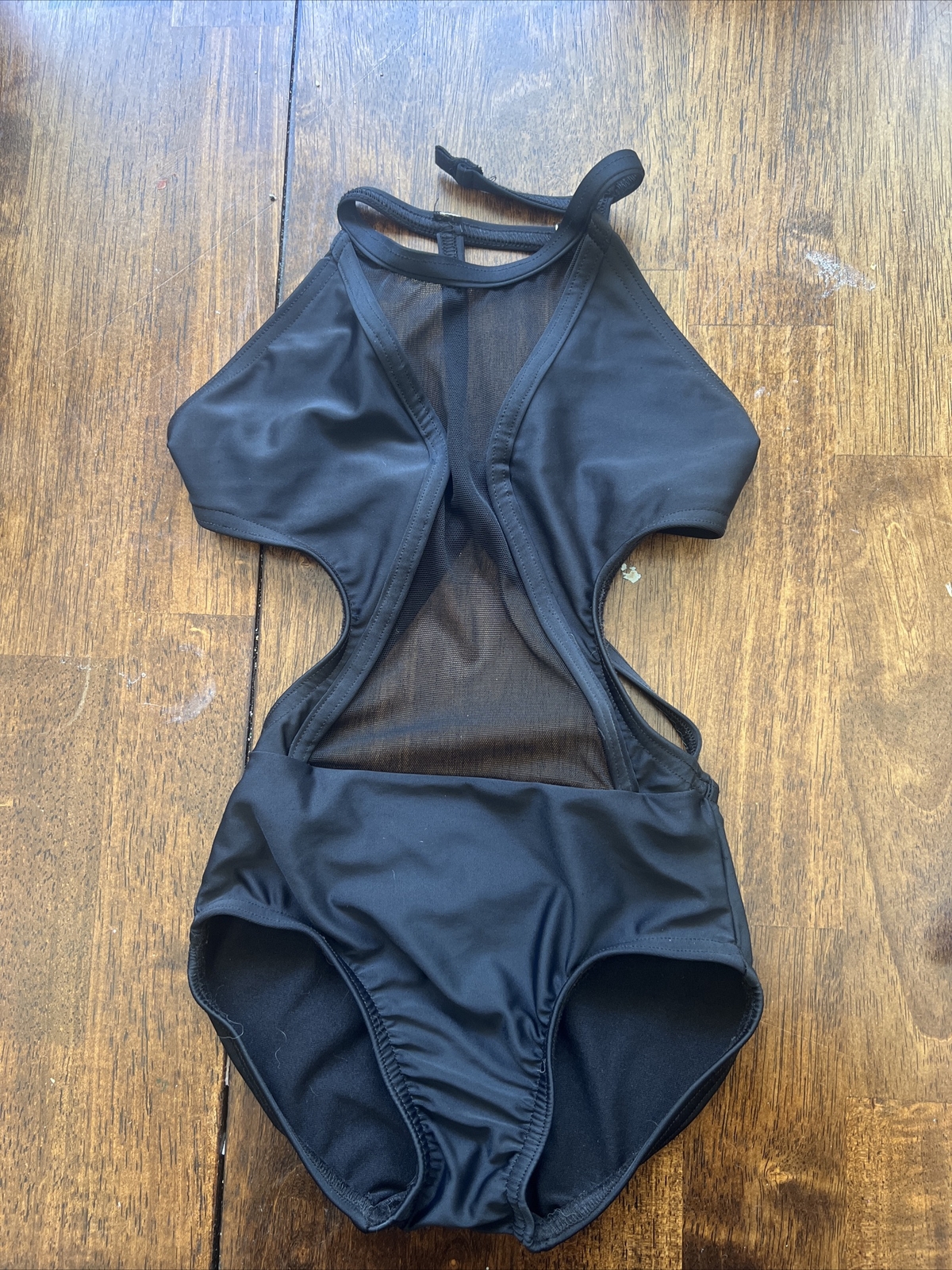 BP Designs Black Leotard With Cut Outs Child Medium