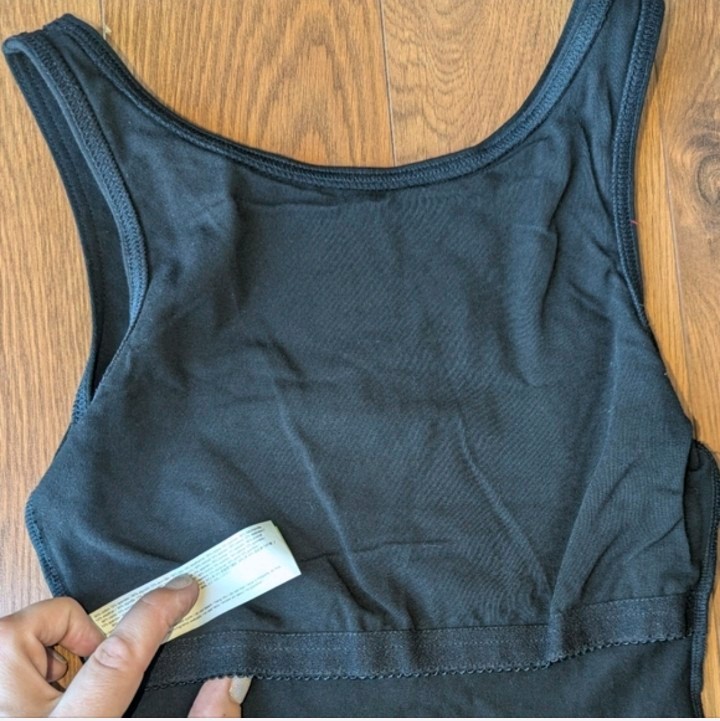 Capezio High-Neck Tank Leotard CC201 Small Black NWT *Minor Flaw