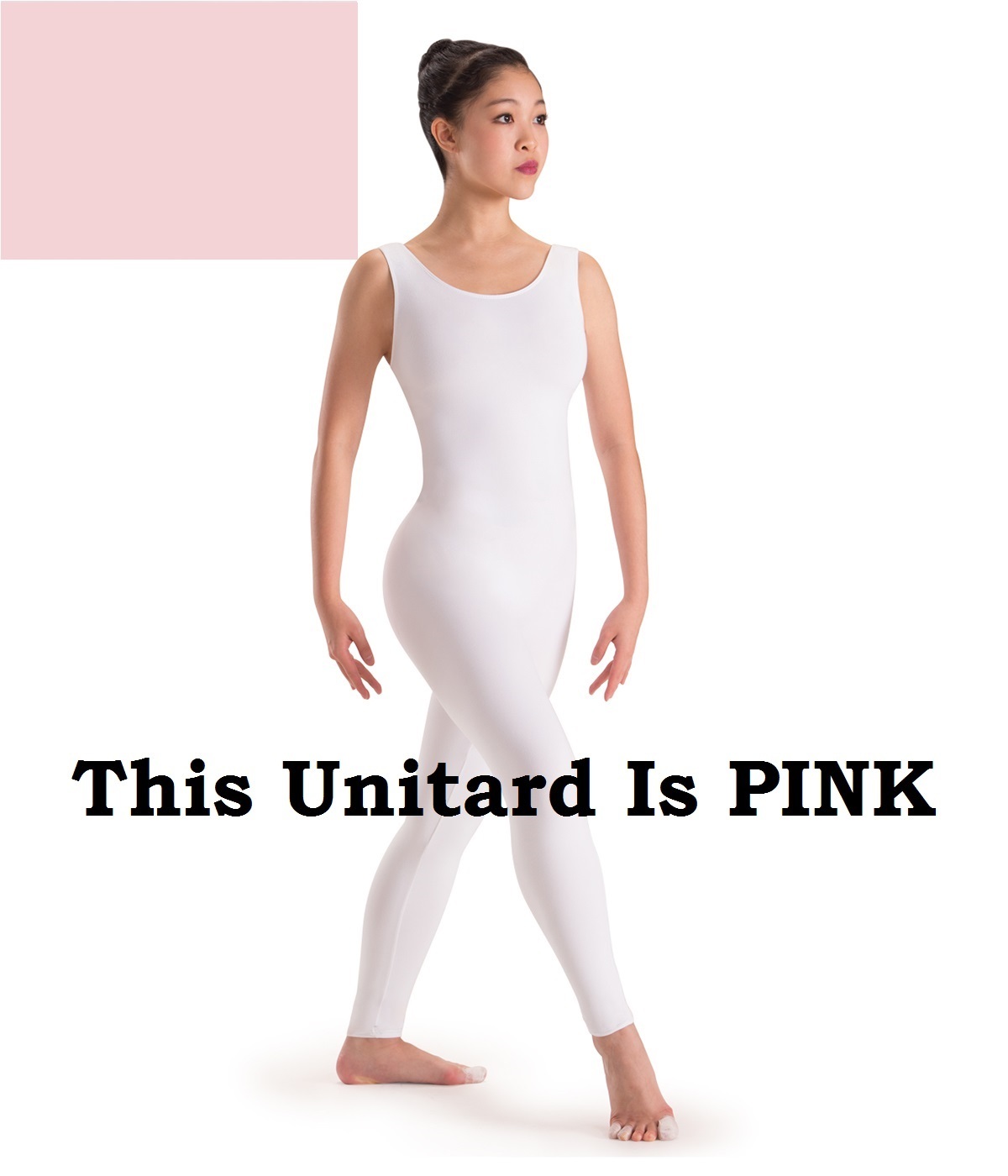 Capezio 8934 Pink Adult Size Petite/Extra Small (2-4) Nylon Lycra Tank Unitard