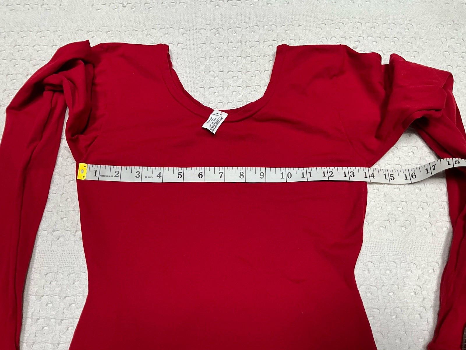 Vtg 100% Nylon Leotard JC Penney Bodysuit Red L Large Would Fit More Like S/M