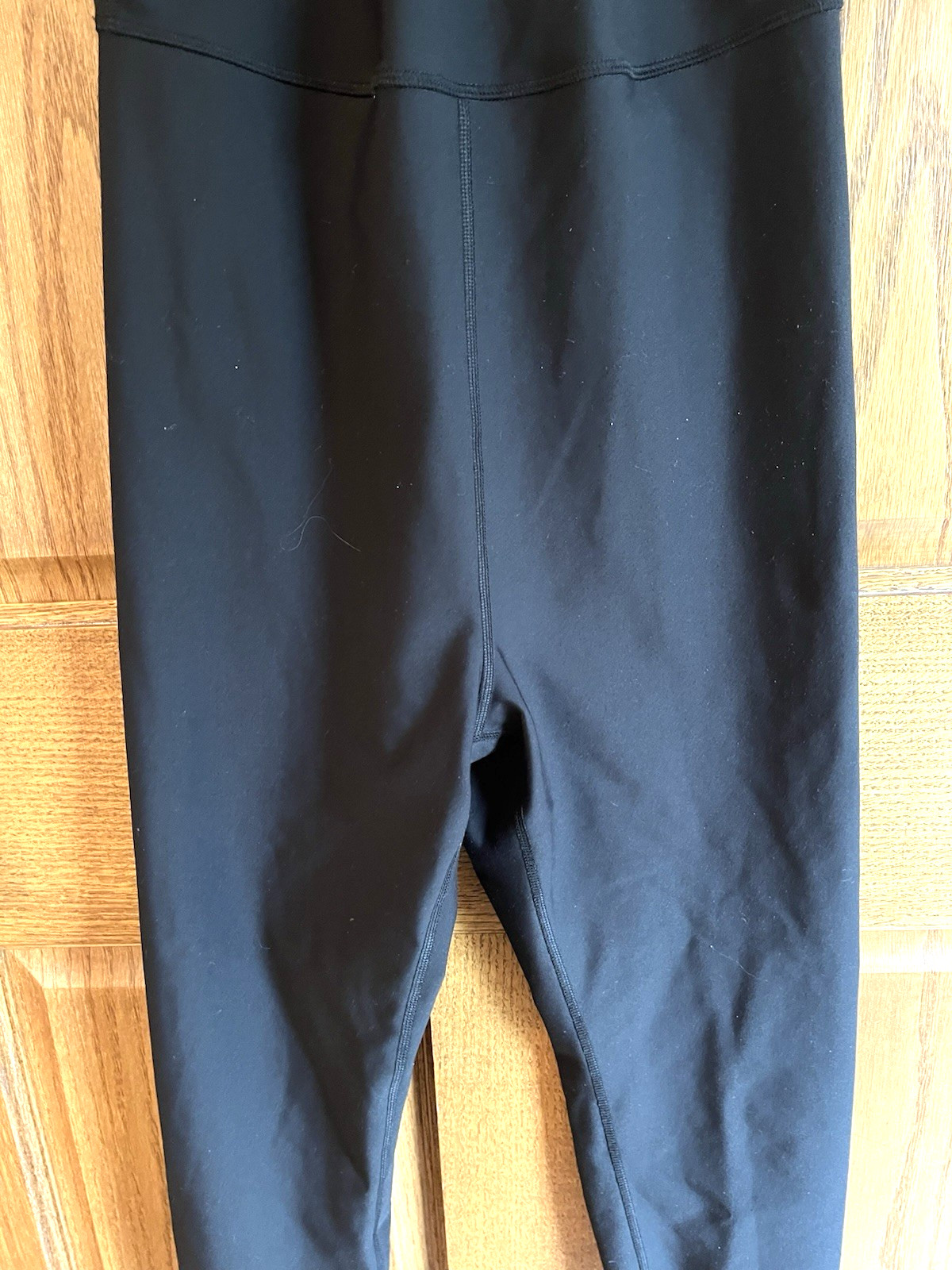 Black Unitard Sleeveless Long Legs Sleeveless Scoop Neck – See Description