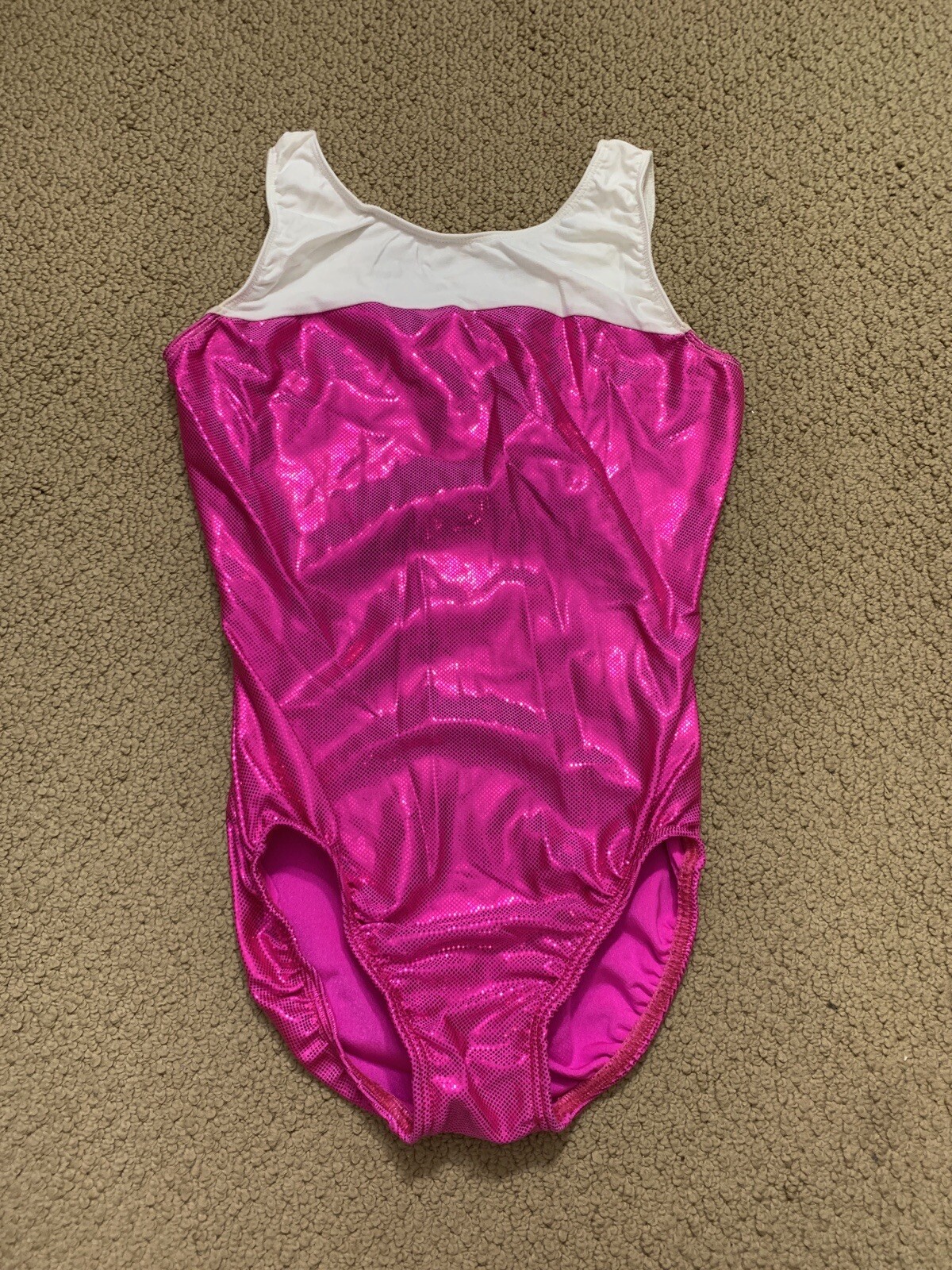 Adult Motion Wear Pink & White Leotard – Size Medium