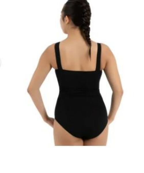 Capezio Womens Classic Pinch-front Princess Tank Leotard Shirt Black Sz XS 14184