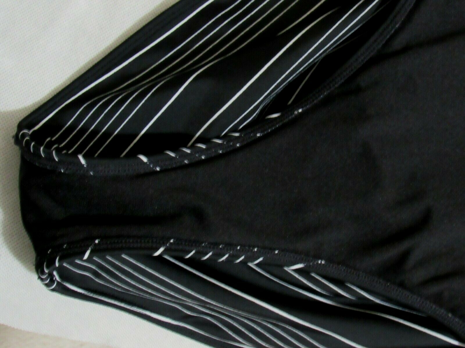 Athleta Black Striped Leotard Womens S One Piece Bodysuit Dancewear Ballet Y2K