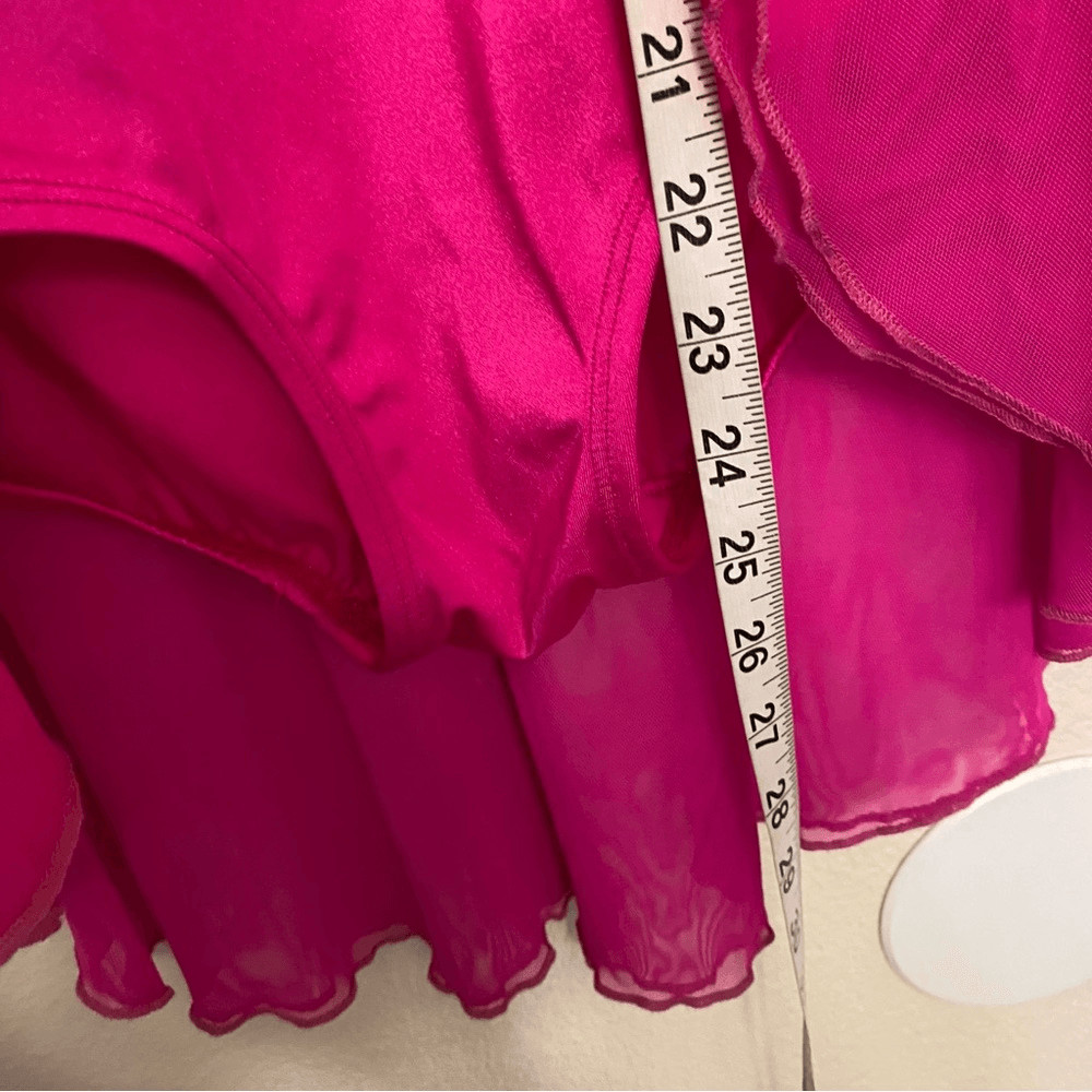 The Lineup dance costume lyrical hot pink custom SAGE SKIRTED LEOTARD SA 14