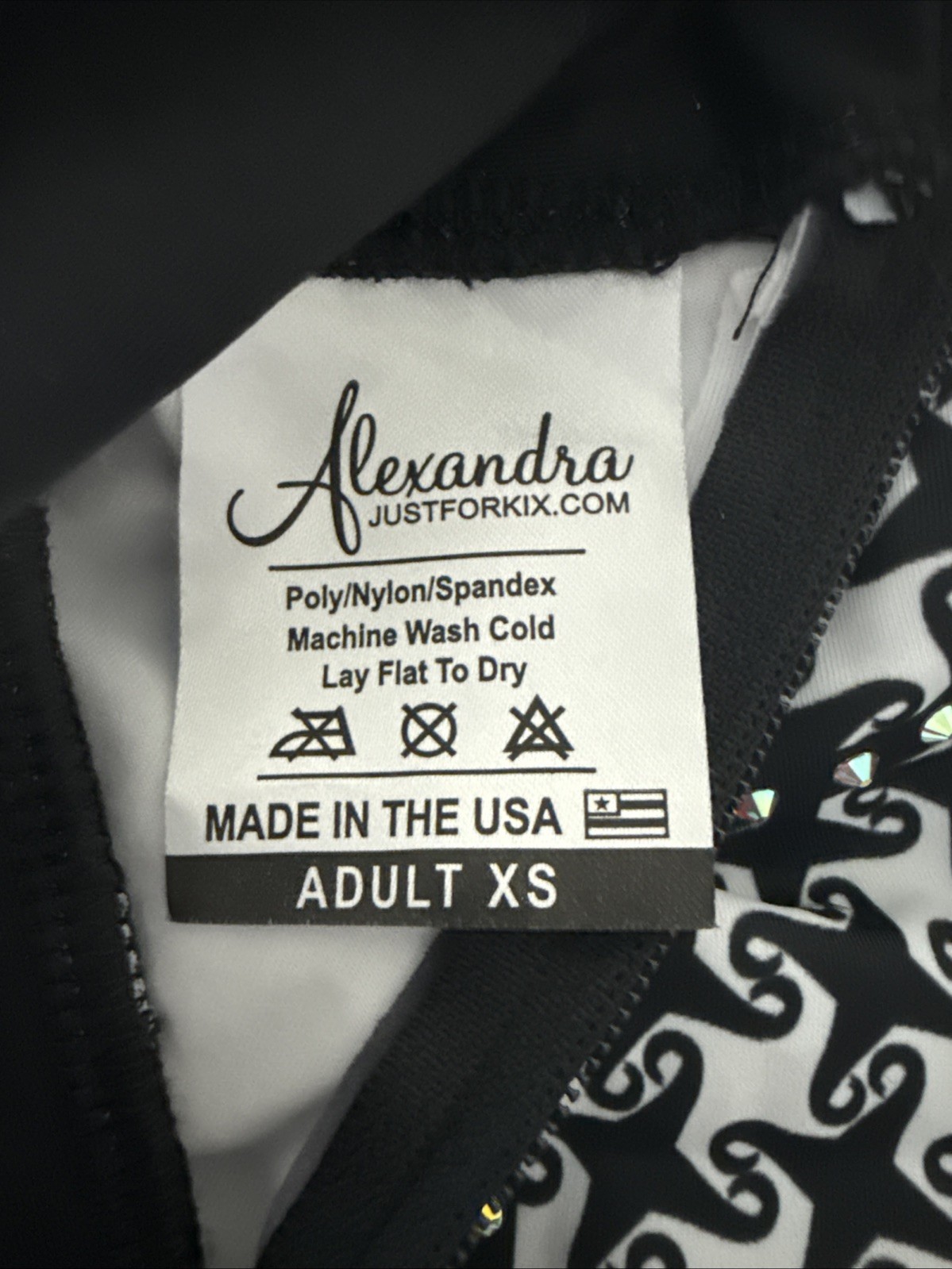 NEW- Alexandra JustForKix Leotard W/added Rhinestones (Adult XS)