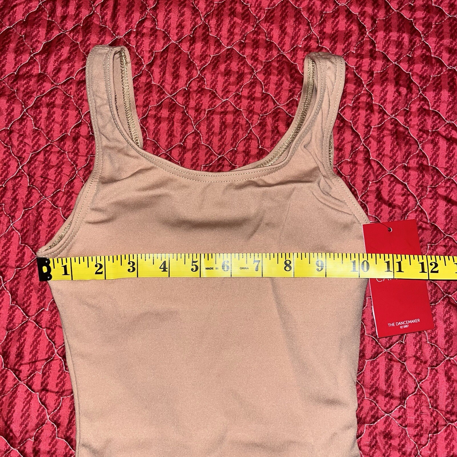 NWT Capezio Leotard Dancewear Bodysuit Adult XS Beige Nude