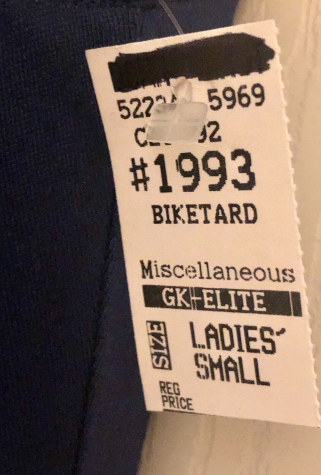 GK CLASSIC BIKETARD ADULT SMALL NAVY NYLON/SPANDEX DANCE WORKOUT GYM TANK Sz AS