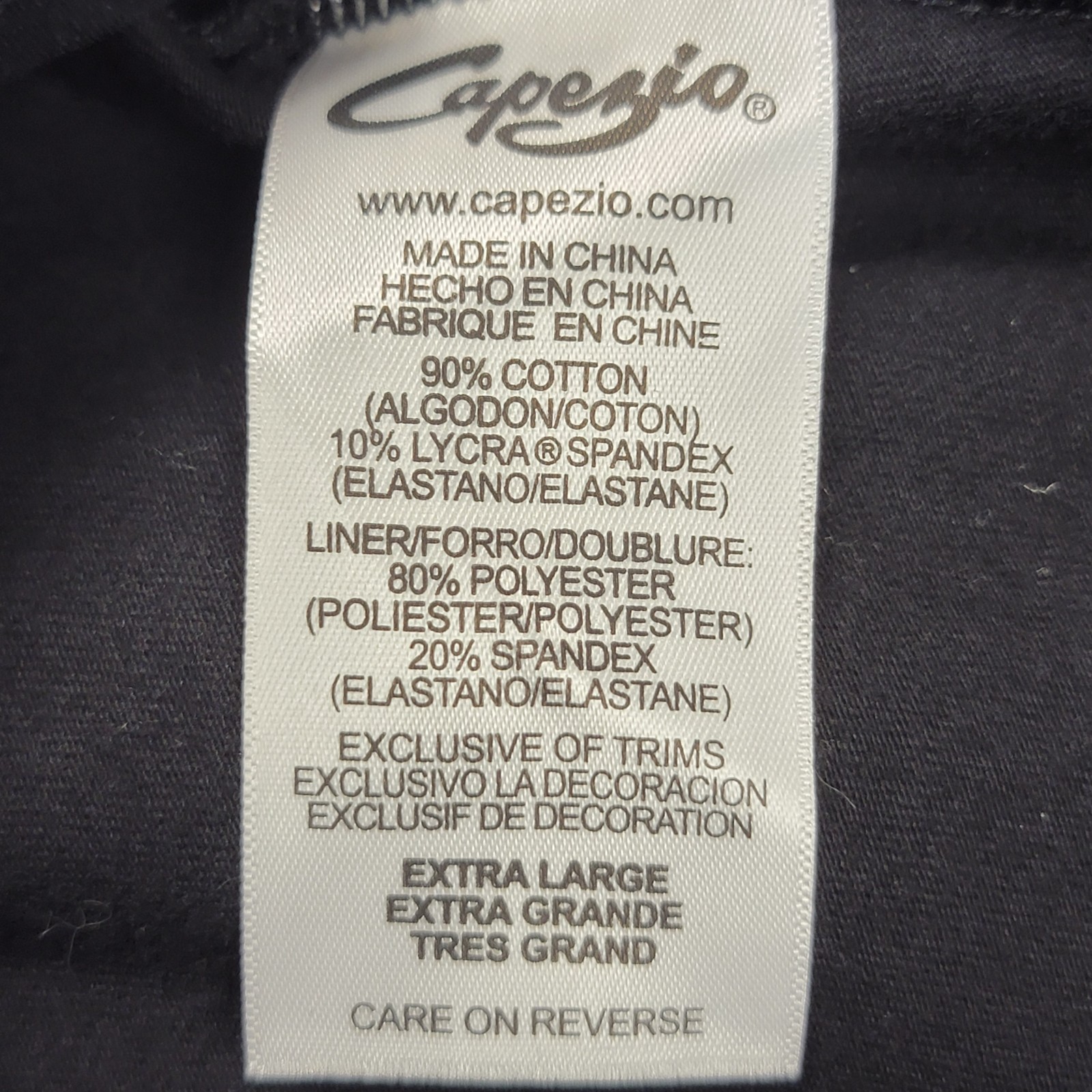 Capezio Camisole Leotard BraTek Black Scoop Front Neckline Straight Back SZ XL-A