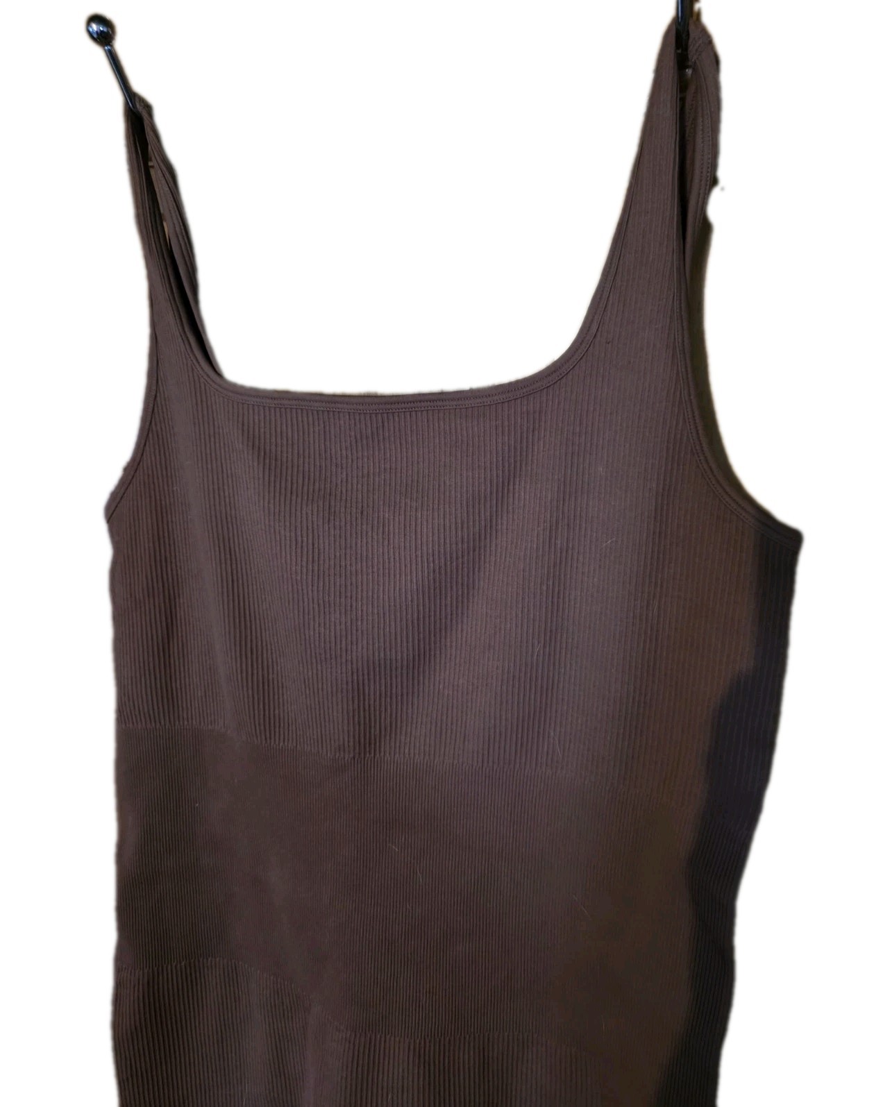 OQQ Brown Sleeveless Unitard Xl