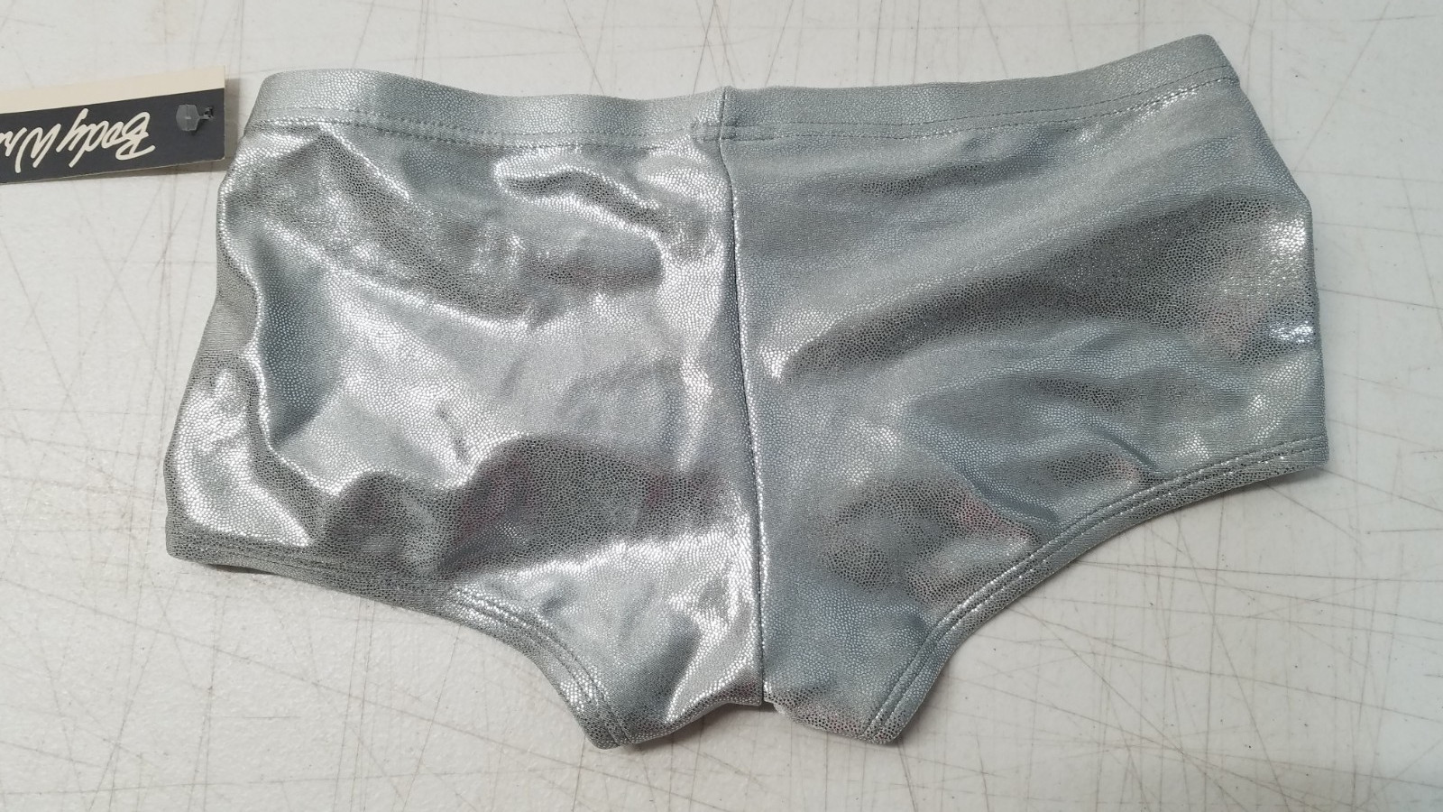 Body Wrappers Dance Gymnastics Hot Shorts Style 8491 Adult X-Small Silver 5132