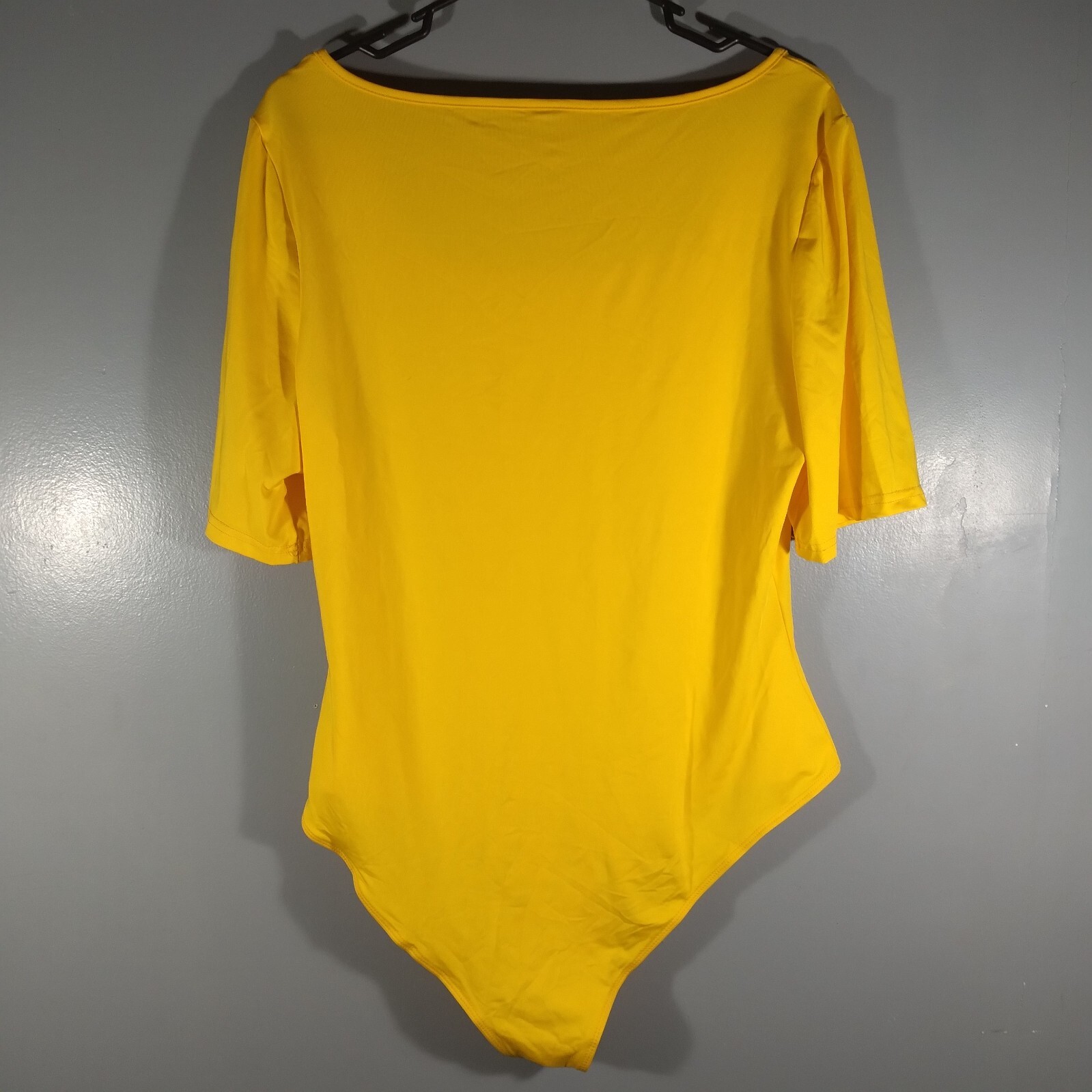 Dance Ballet Bodysuit Short Sleeve Stretch Leotard Ballerina Snapping Crotch