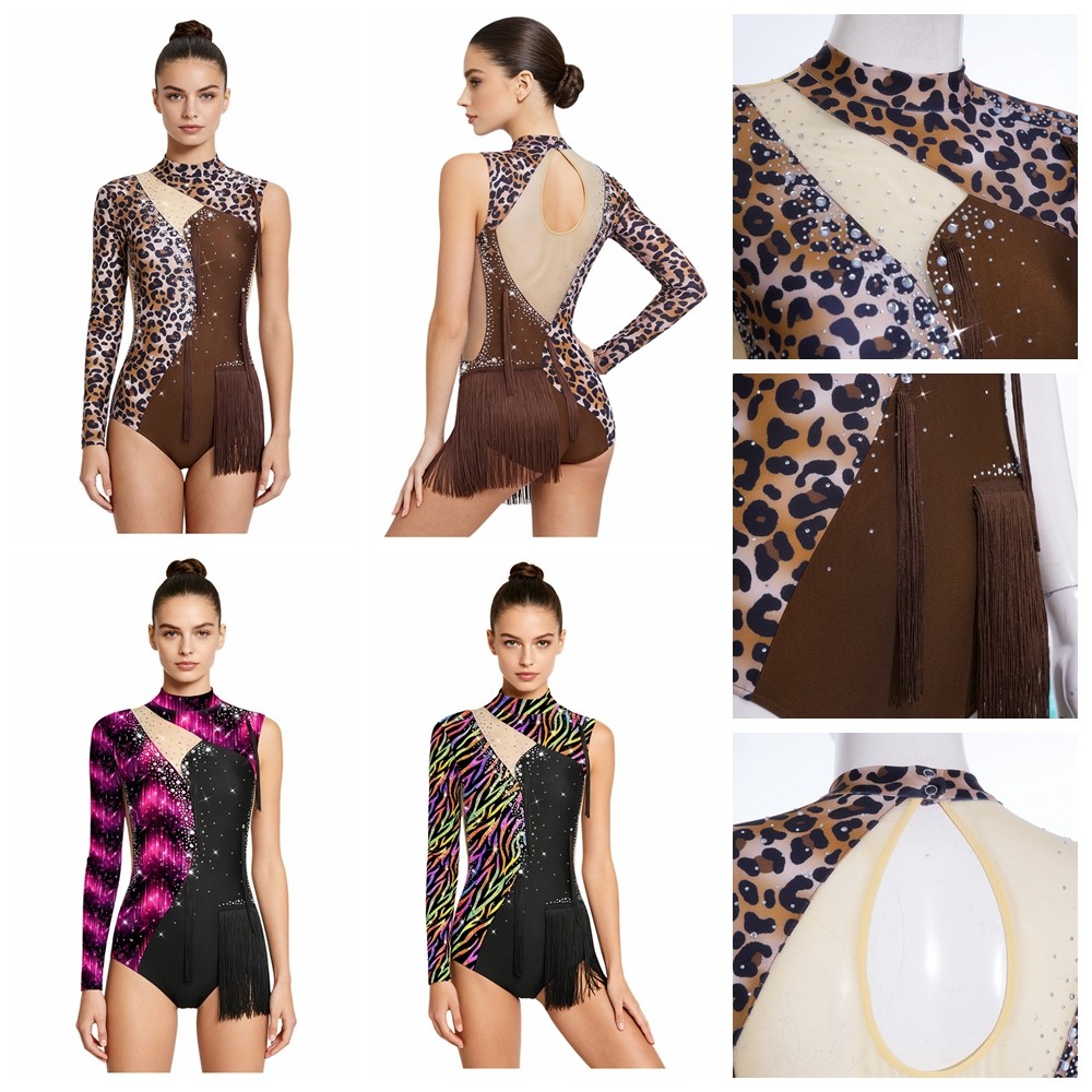 Women Ballet Competitions Ballerina Show Leotard Skating Jumpsuit Festival Jazz
