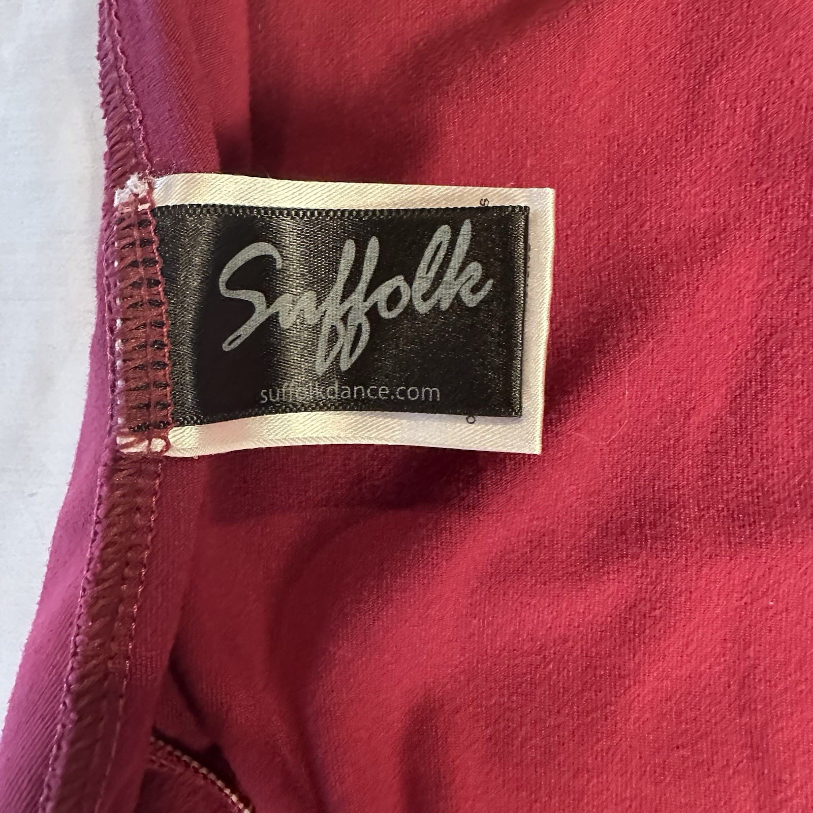 Suffolk Ballet Mock High Neck Zipper Lace Front Rosewood Dance Leotard Petite