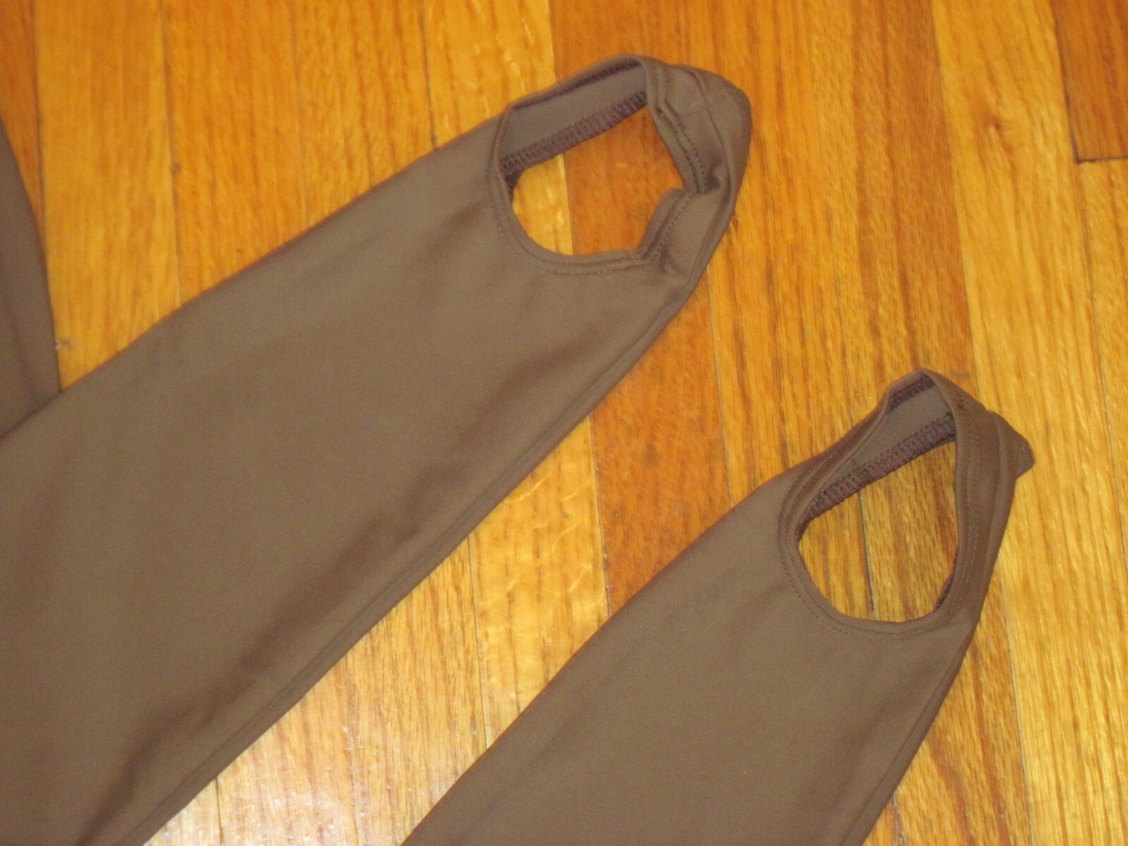Plus Size Shiny Brown Tank Spandex Stirrup Foot Unitard Jumpsuit Size 2XL-16 New