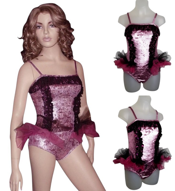 Lot of 12 Gotta Move 4-CL 3-CXL 5-AS Dance Costume Lace Back Skirt Rose Leotard